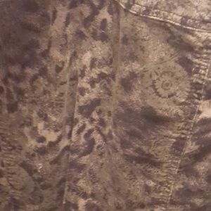 Charter Club sz Small Button Up,Sexy Snake Print